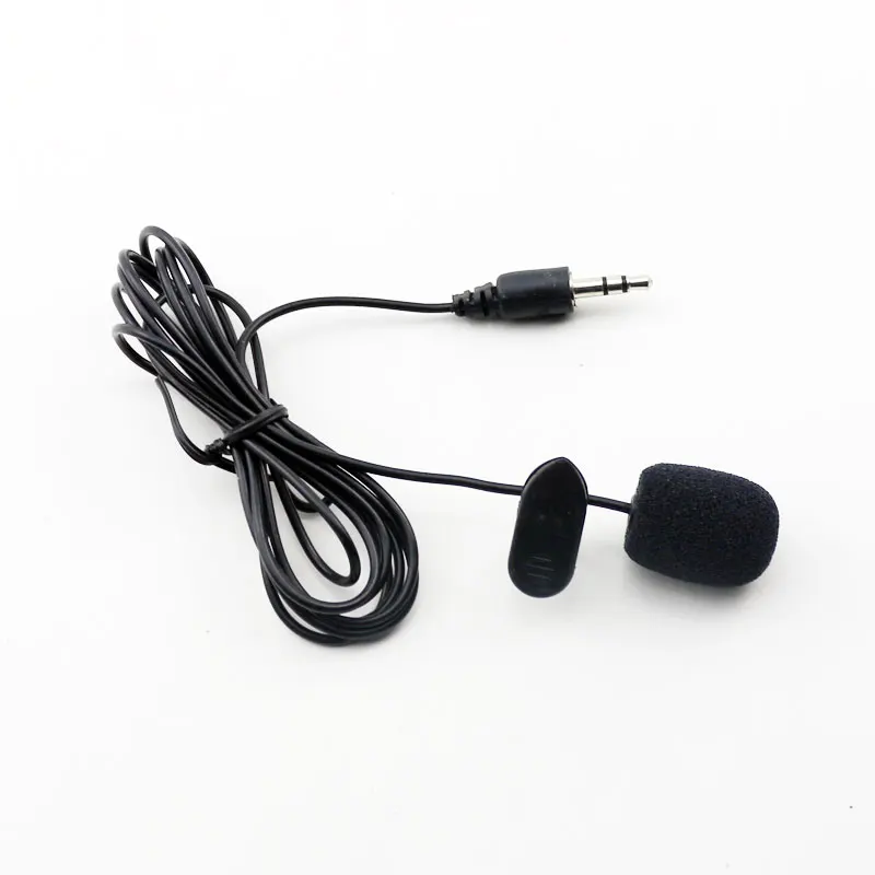 3.5mm Mini Headset Microphone Universal Portable Lapel Lavalier Clip
