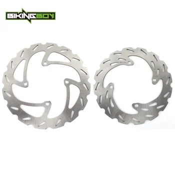 

BIKINGBOY Front Rear Brake Discs Rotors For Kawasaki KX 125 250 03 04 05 KX250F 2004 2005 for Suzuki RM-Z RMZ 250 04 05 06