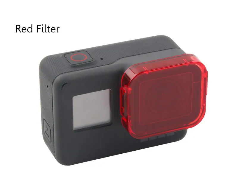 Dive Filter For Gopro 5 Professional 6 Color Diving Filter Yellow Red Purple Orange Pink Dive Lens Filter Kit For Go pro Hero 5 (5)