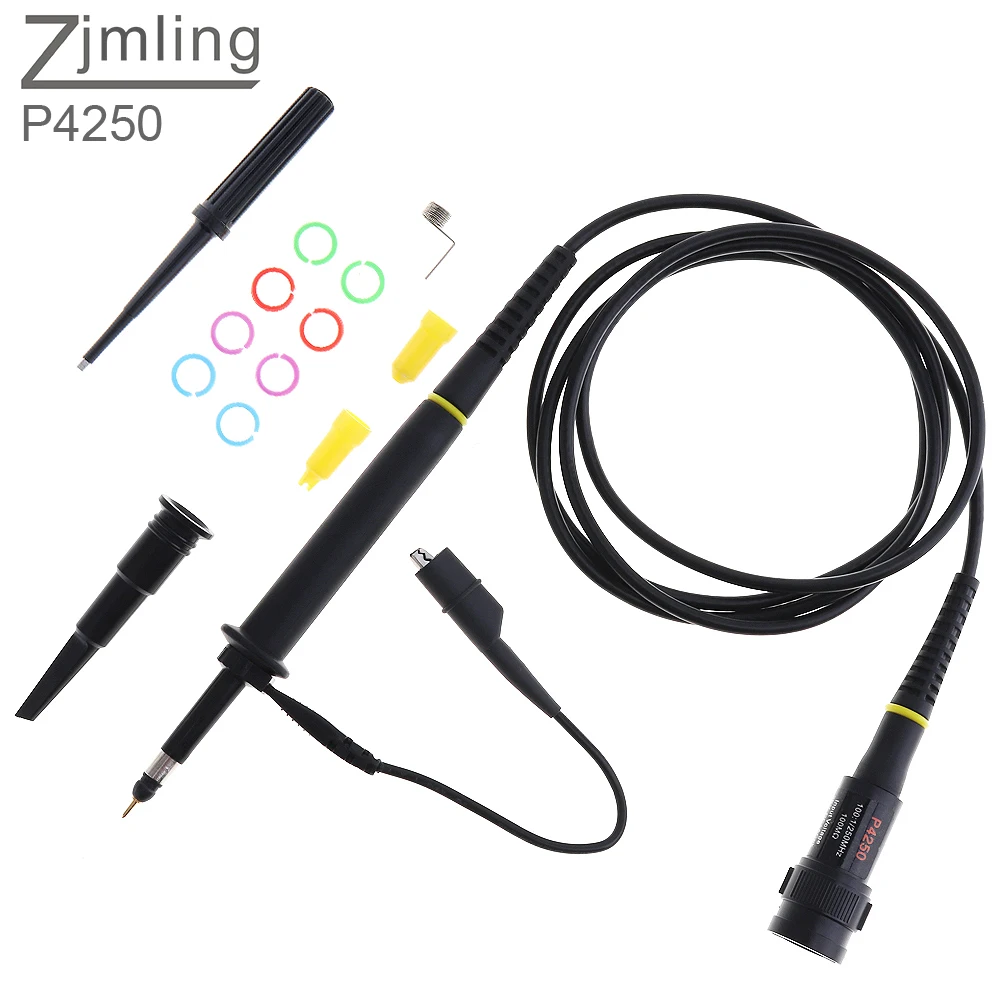 

Electronic Measuring Instruments P4250 High Voltage Oscilloscope Probe 2KV / 100 : 1 / 250MHz Alligator Clip Test Probe