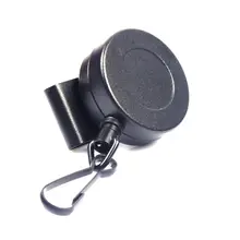 6cm/2.36" Telescopic Steel Wire Rope Key Anti Lost Tool With Carabiner Secure Belt Buckle