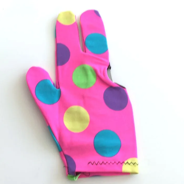 Jassinry перчатки для бильярдного снукера Красочные перчатки с круглым точечным принтом перчатки для бильярда перчатки для правой руки перчатки для левой руки