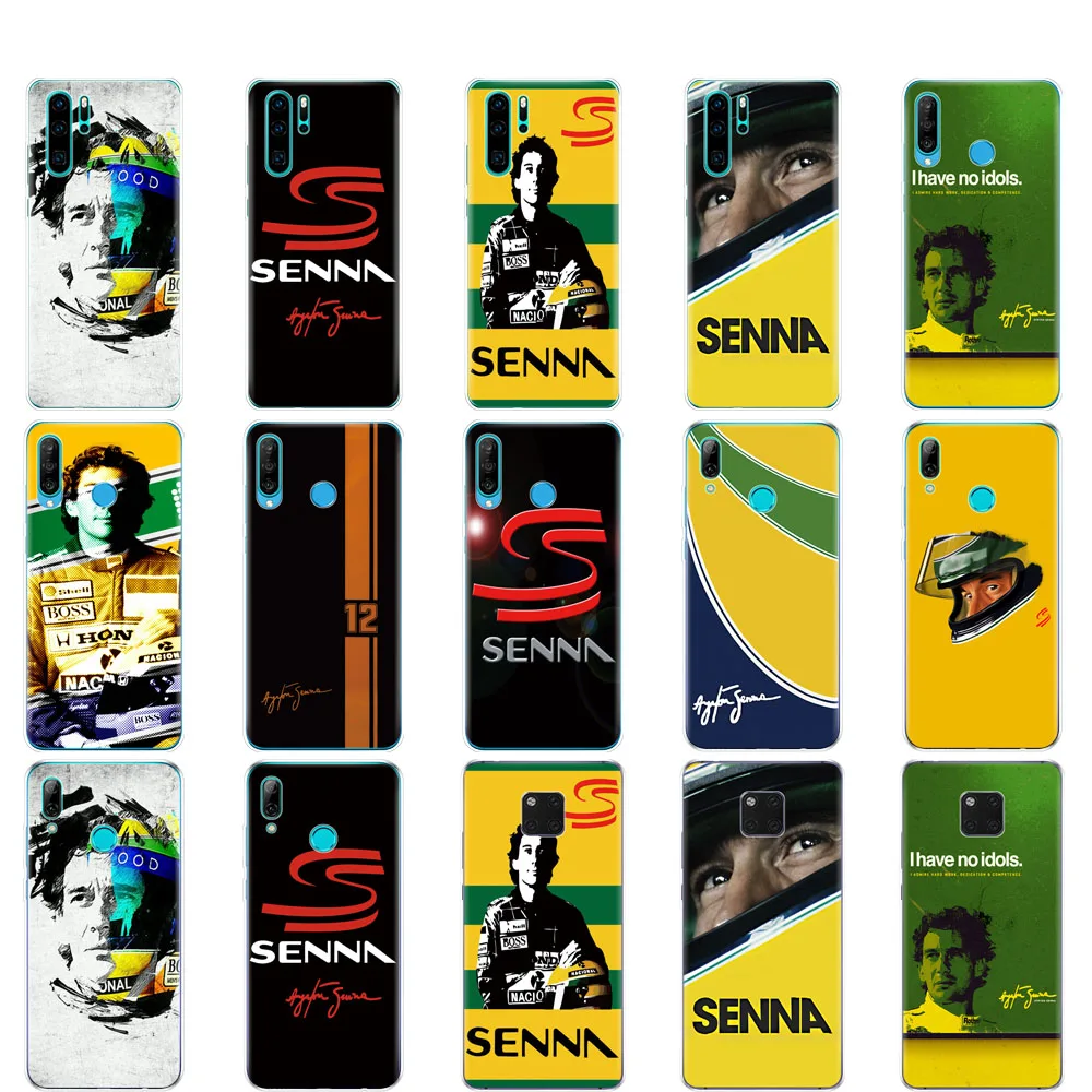 

Case For Huawei P30 PRO LITE back case for huawei mate 20 pro lite p smart 2019 plus Ayrton Senna