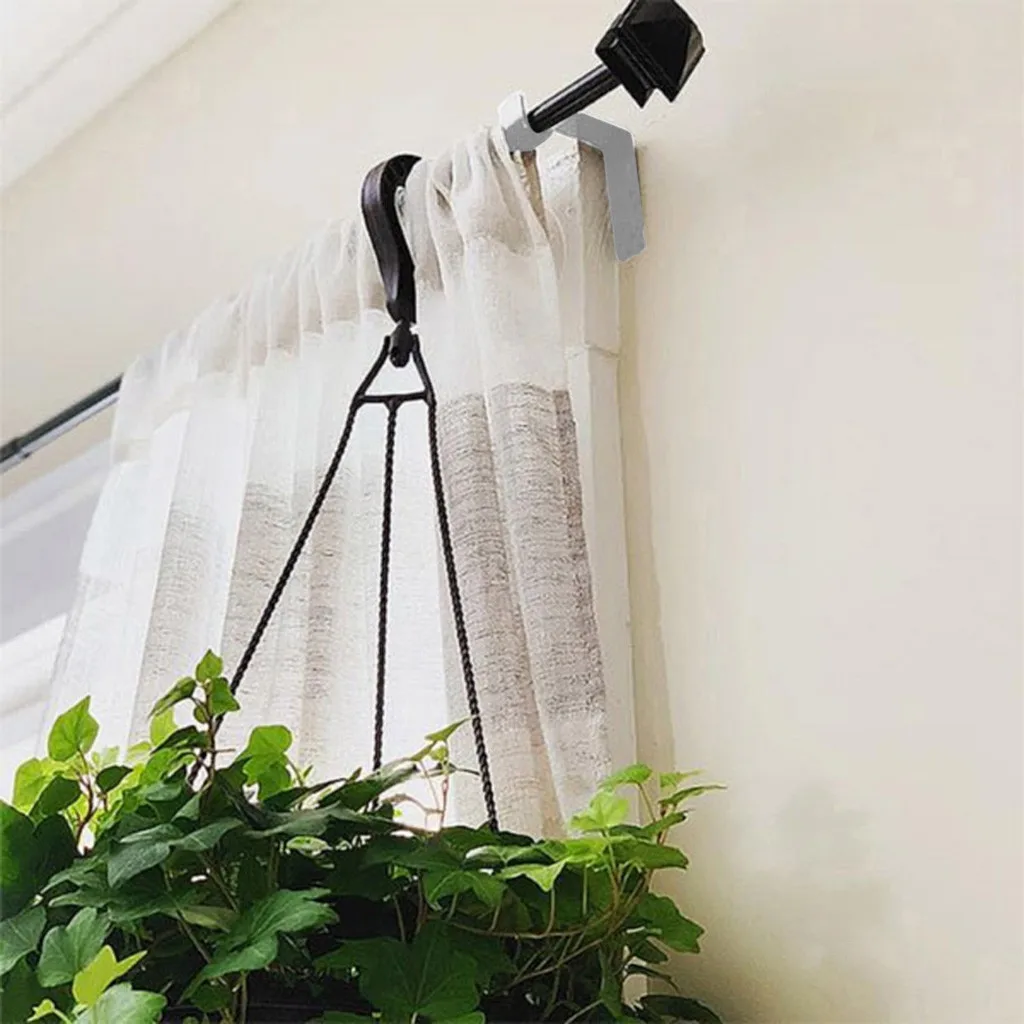 Hot 1 Pair Curtain Rod Decorative Double Extensible Accessories
