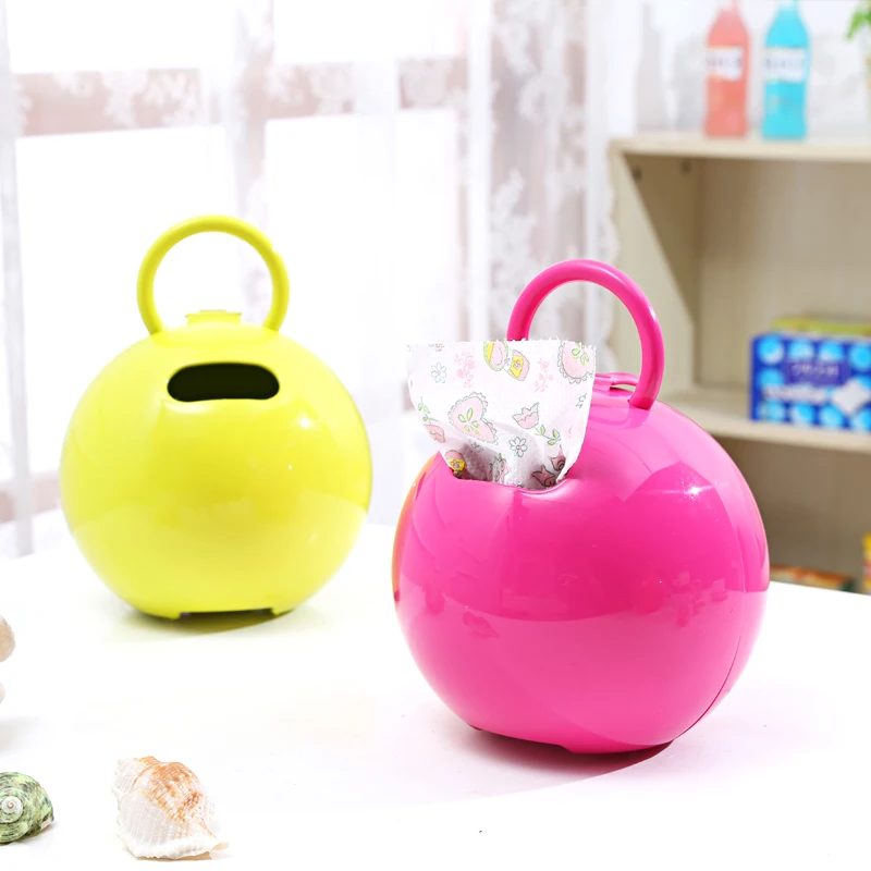 

Toilet Paper Holder Cute round two-purpose waterproof tissue box Household creative tissue paper storage box home accessories