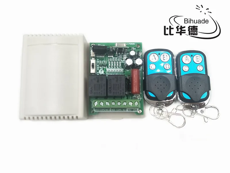 

433Mhz Wireless RF Switch DC220V Relay Receiver Module and 433 Mhz Remote Controls For DC Motor Forward and Reverse Controller