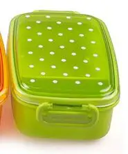 Точка Коробки для обедов для детей Пикник школьный Еда контейнер для хранения бенто коробка для суши детские фруктовые закуски коробка для разогревания ланча в микроволновой печи Коробки - Цвет: Green