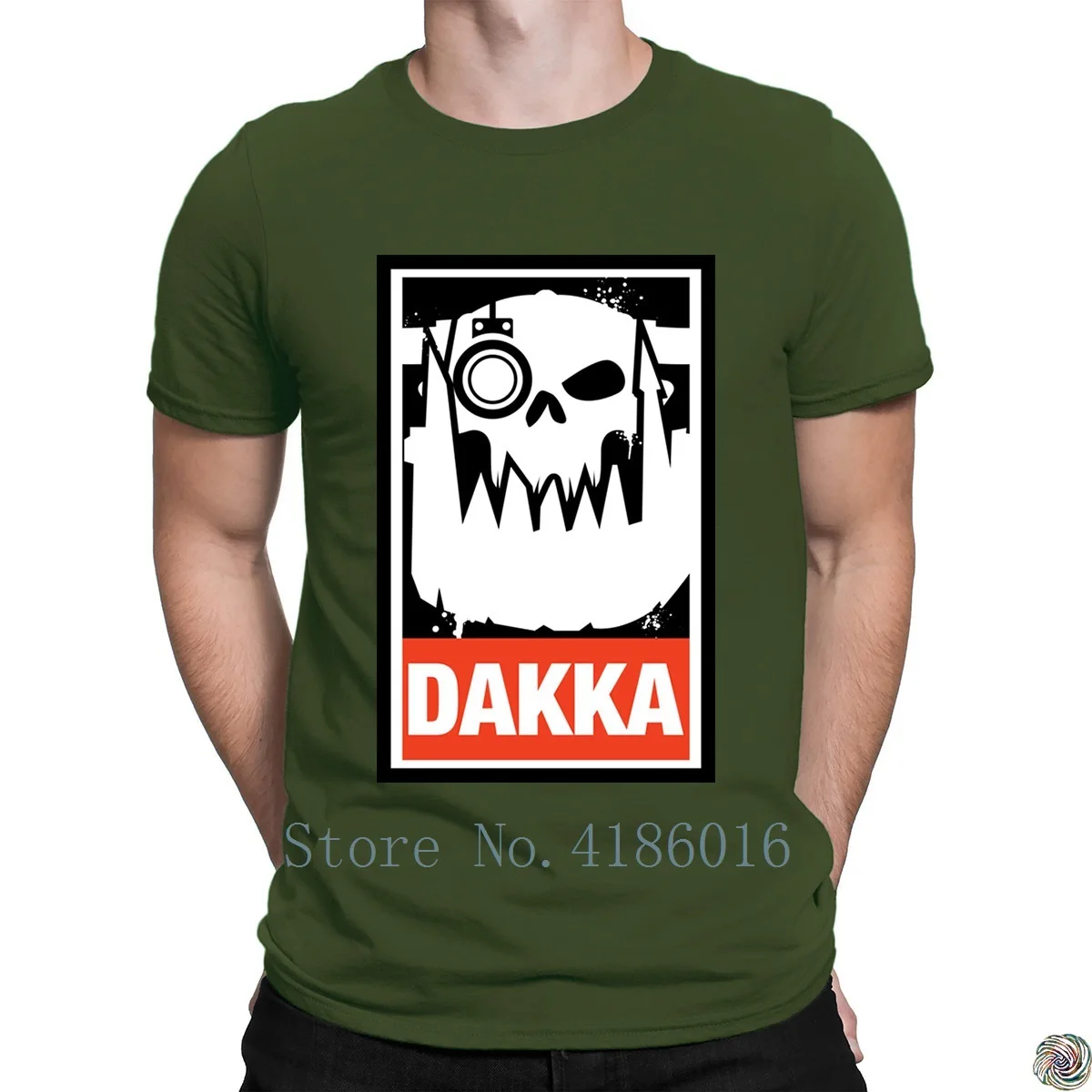 Dakka Waaagh Orks 40 k футболка отличный вязаный поп Топ Футболка натуральная для мужчин