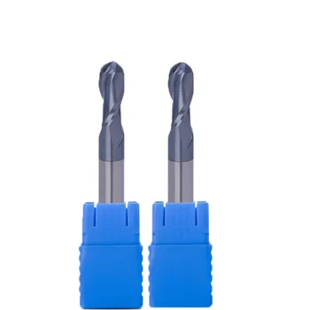 

HRC45 4pcs carbide ball nose endmill straight shank carbide knife router bit R2 R3 R4 R5 tungsten router tool for CNC mill