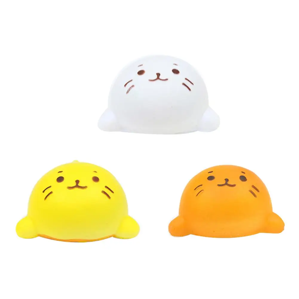 Медленно поднимающийся Kawaii мягкие Squishies отскок белый хлеб шнур PU облегчить