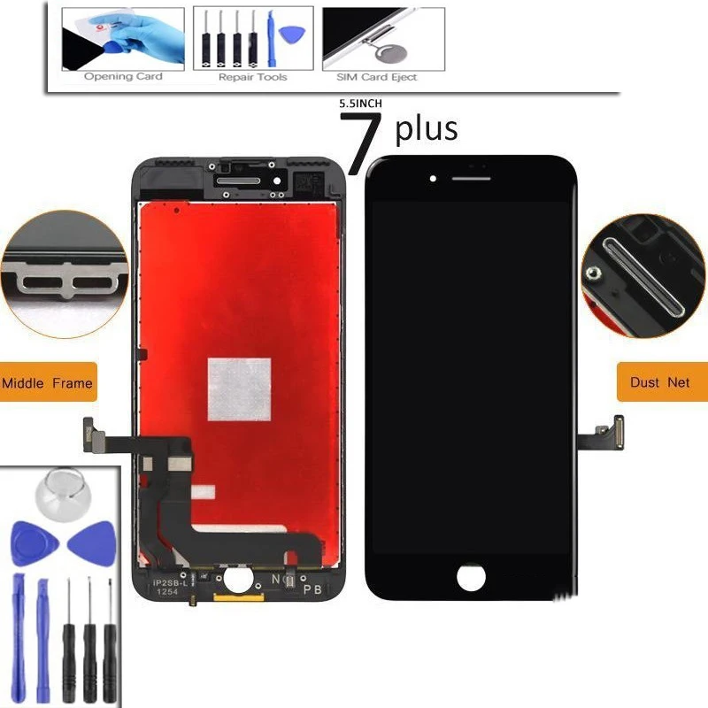 Touch Screen AAAA + Quality Phone LCD For iPhone 7 6 6s 5s 4s Display Digitizer Module Replacement | Мобильные телефоны и
