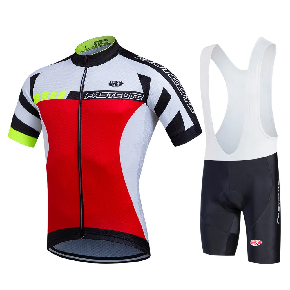 Fastcute куртка велосипедная разноцветный велосипед короткий рукав спортивная одежда для велоспорта Велосипедное трико из Джерси набор
