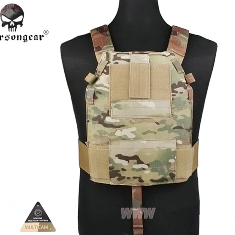 

Emerson LBT6094 Style SLICK Medium Plate Carrier Military Tactical Chest Rig Paintball Hunting Vest Gear Body Armor MC BLACK CB