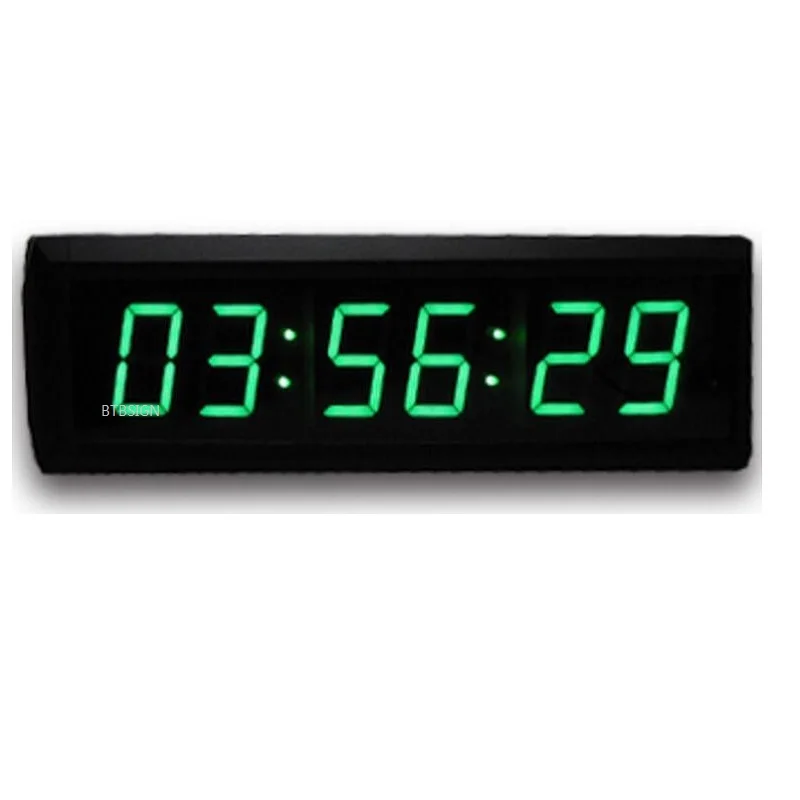 Colorful Led 7 Segment 6 Digits Wall Clock Chamber Of Secrets Room