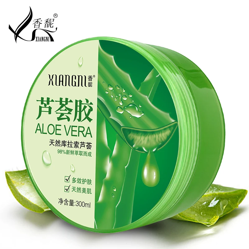 

MENGXILAN 300 ML Natural aloe vera Smooth Gel Acne Treatment Anti-wrinkle Face Cream for Hydrating Moist Repair After Sun