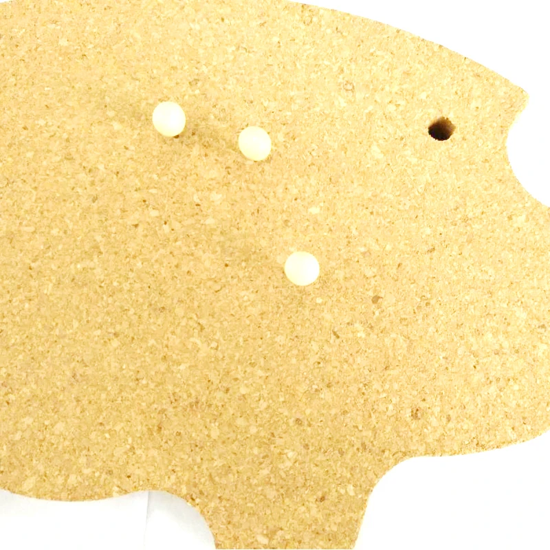 Pig Sharp Cork Wood Message Board Phellem Cork Wooden Bulletin Board Single Hard Wood Wall Thick with Hanging Double Sides