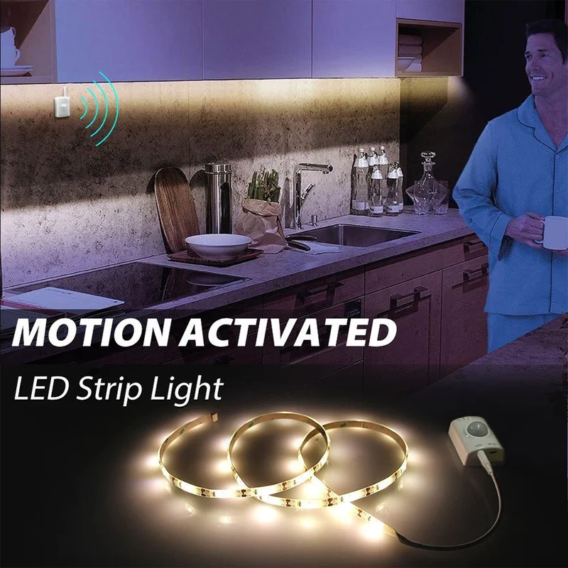 

Led Smart Human Body Induction Lamp with Lights & Lighting Bed Bottom Sensor Strips Bed Smart Sensor Strips Home Bedroom