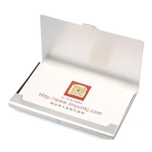 Креативная Стальная Ручка Полезная коробка крышка кредитная и визитная карточка кошелек(серебро