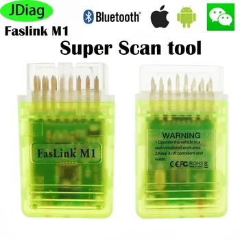 

JDiag FasLink M1 OBD Scanner Support Bluetooth 4.0 For Wechat/Android/ISO Better than ELM327 iDiag iCAR Diagnostic Tool