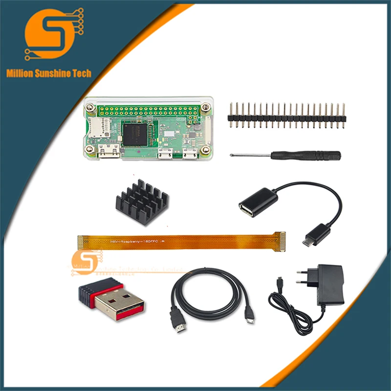 

Raspberry Pie zero/w Shell wireless network card OTG line Power Camera connection Expansion Kit