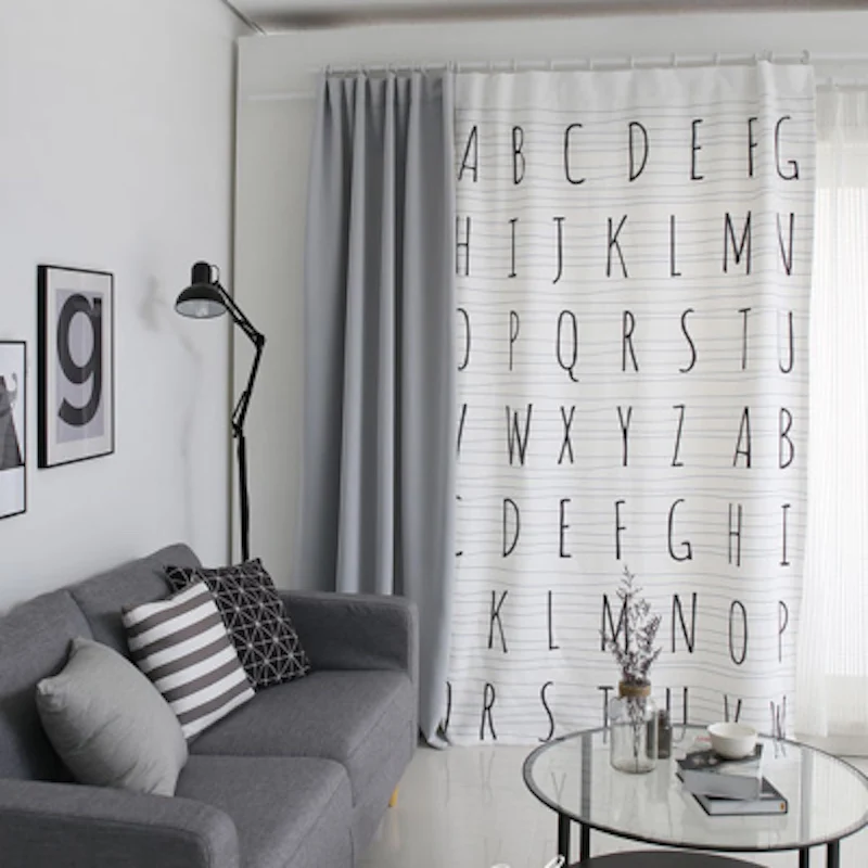 Custom Made 1x Grommet Drapery Drape Curtain For Nursery Kids