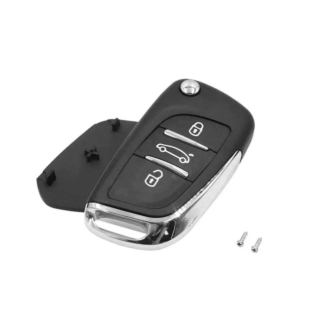 

uxcell 3 Buttons Uncut Key Fob Remote Control Case Shell Replacement for Peugeot 207 307 308