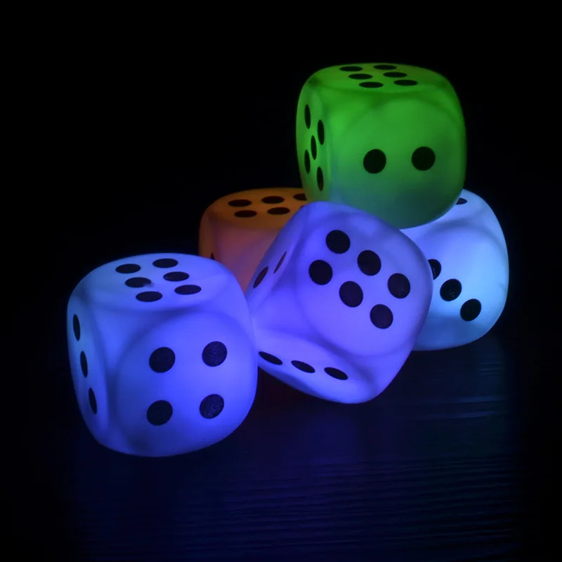Buy Luminous Dice Game Fun LED Novelty Lights Xmas