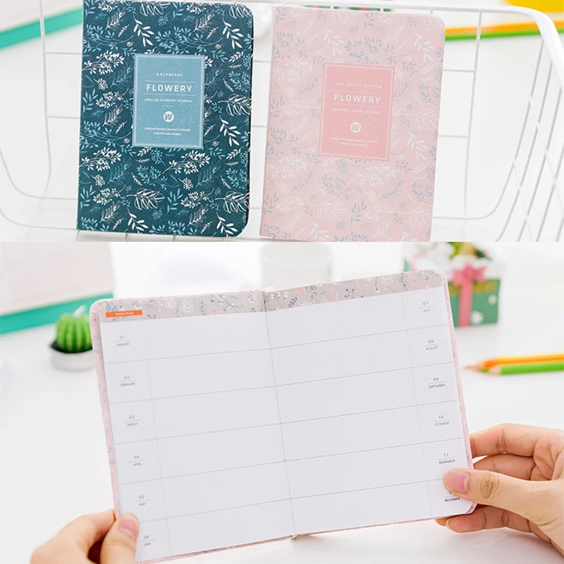 

2019 New Office Stationery Notepad Weekly Plan Cute Notebook Waterproof Filofax Creative Inner Page Kawaii Diary Flower Schedule