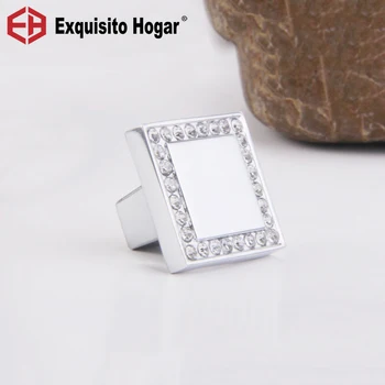 

2Pcs/lot Cheap K9 Crystal Glass Chrome Cabinet Knobs Door Drawer Handle New (Diameter: 25MM )