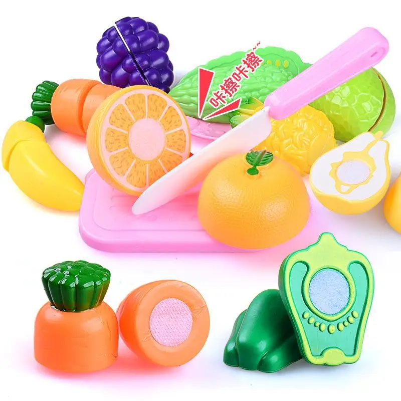 Детская имитация может разрезать фрукты и овощи кухонные игрушки головоломки голые оптом играть игрушки оптом