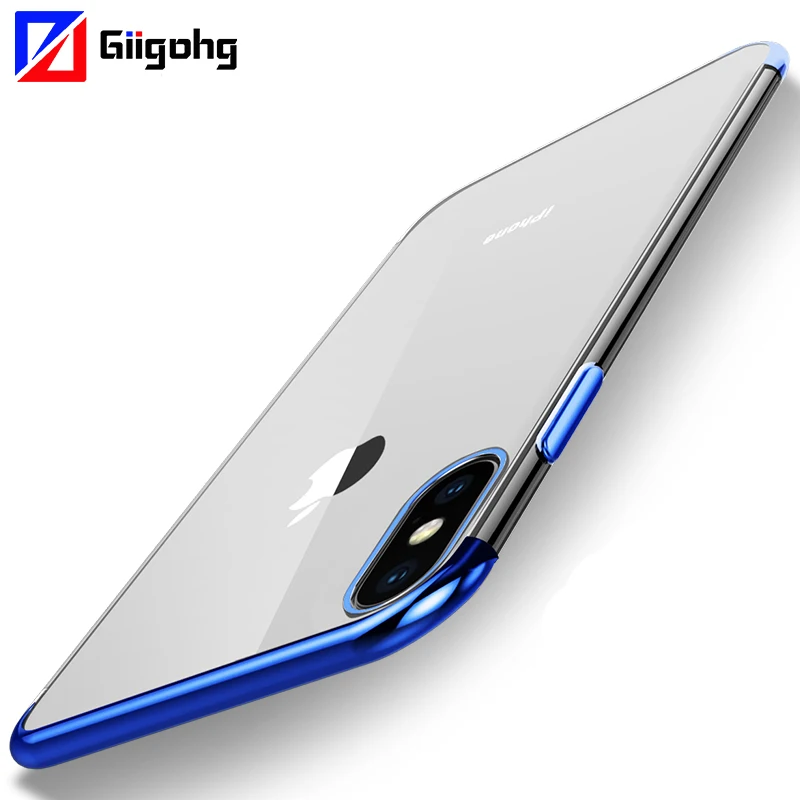 Мягкий силиконовый прозрачный чехол для iphone 6 7 Plus 6s 8 X 5s SE 5 Ультратонкий сотового