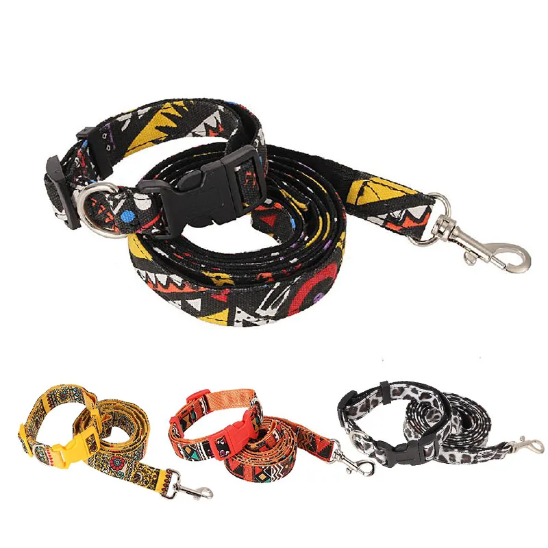 Pet Dog Puppy Collar Training Leash Lead Harness Set Rope Safety
