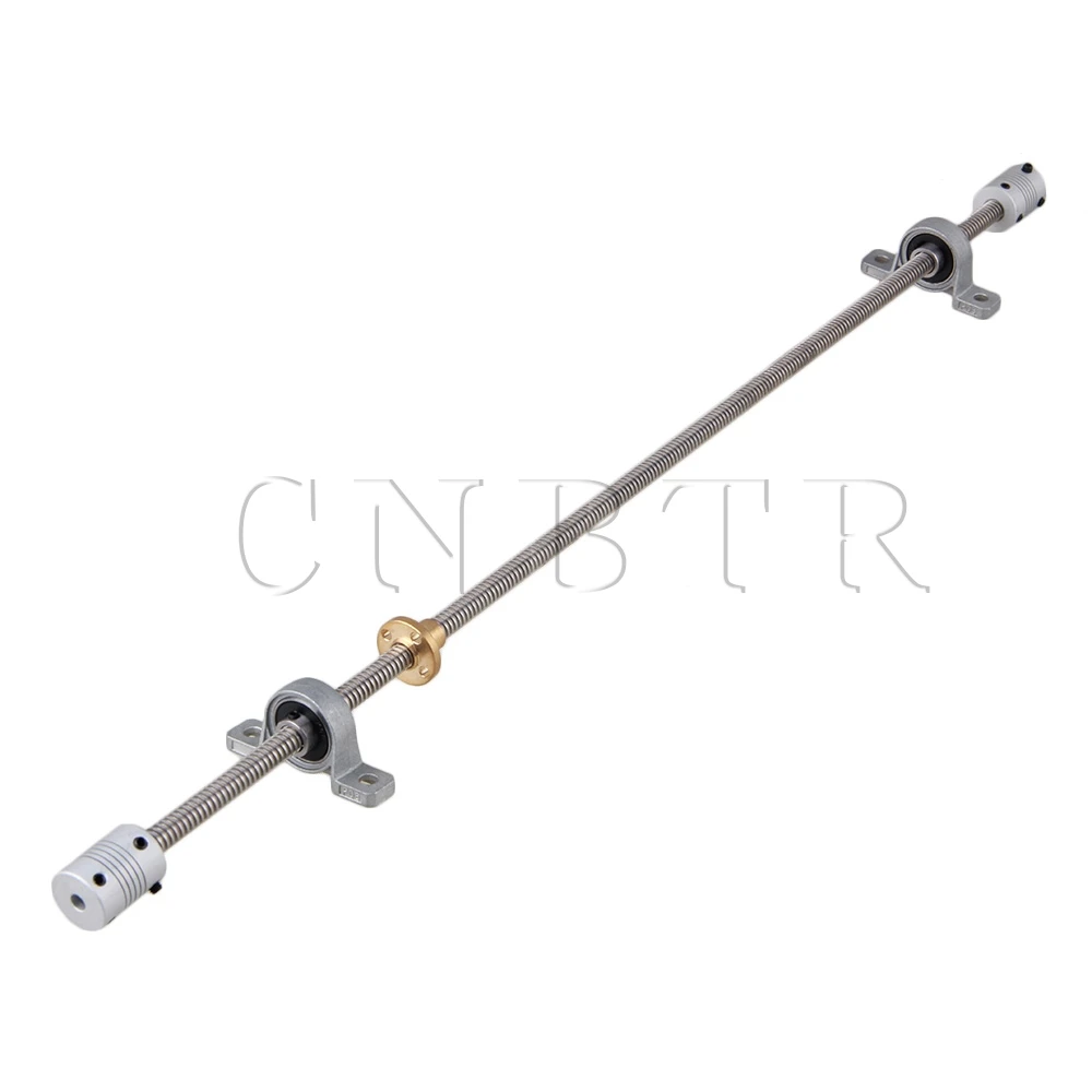 CNBTR Horizontal 2mm Lead Screw Shaft Coupling 500mm Lead Nut Coupling