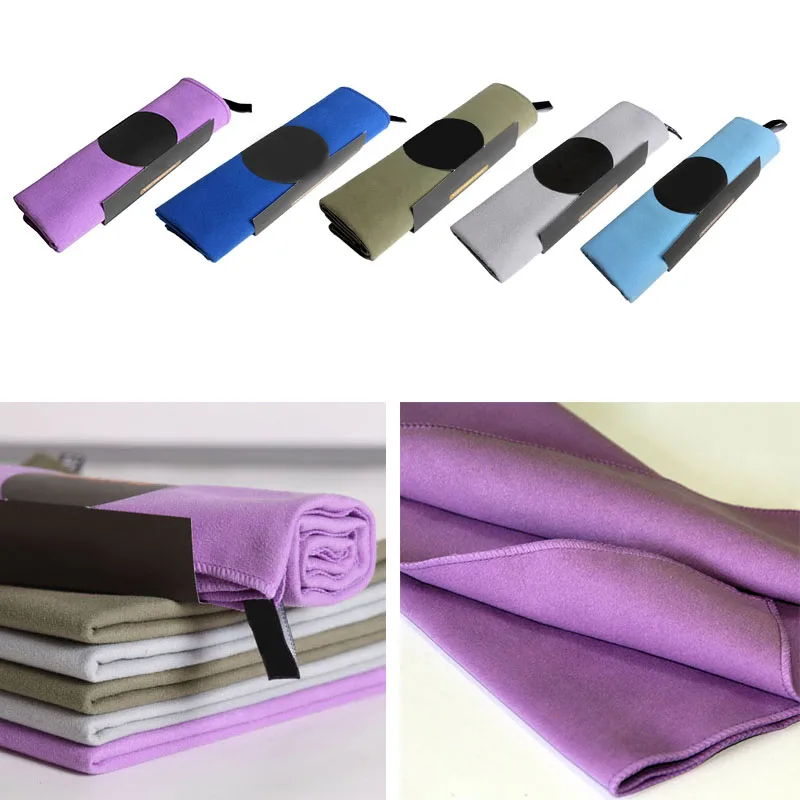 

31 x 75cm Portable Microfibre Towel Outdoor Sports Camping Travel Towel Plain Dyed Quick-drying Hand Face Towel Soft Texture