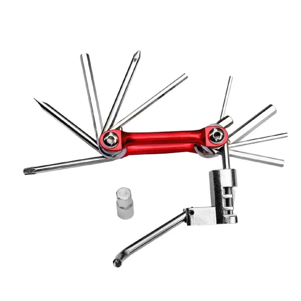 11 в 1 Многофункциональный набор инструментов для ремонта велосипеда, складной шестигранный ключ, инструмент, портативное оборудование для ремонта горных велосипедов