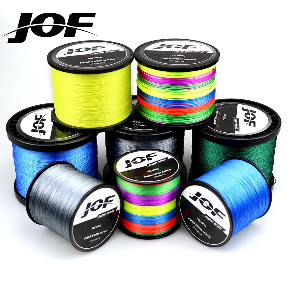 

JOF PE Braided Fishing Line Multifilament 300M 500M 1000M 9 Strands 8 Strands Cord Carp For Saltwater