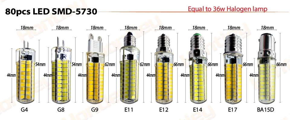 Светодиодная лампа мини, под Цоколи: G4, G8, G9, E11, E12, E14, E17, BA15D. Размеры светодиодных мини ламп: 16*35мм, 16*40мм, 16*47мм, 16*48мм, 16*50мм, 16*52мм,16*54мм, 16*56мм, 16*58мм, 18*53мм, 18*54мм, 18*55мм,18*60мм, 18*61мм, 18*62мм, 18*65мм,18*66мм, 18*67мм, 20*81мм, 20*88мм, 20*89мм, 20*93мм