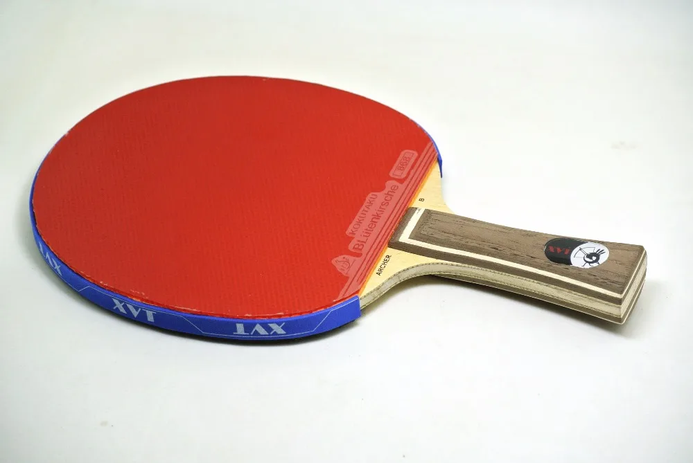Ручная сборка XVT ARCHER-B углеродистая ракетка с KOKUTAKU 868 ITTF для настольного тенниса/ракетка для настольного тенниса чехол с летучей мышью
