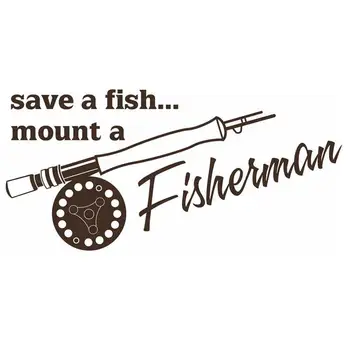 

Fishing Sticker Name Fish Decal Angling Hooks Tackle Shop Posters Vinyl Wall Decals Hunter Decor Mural Sticker