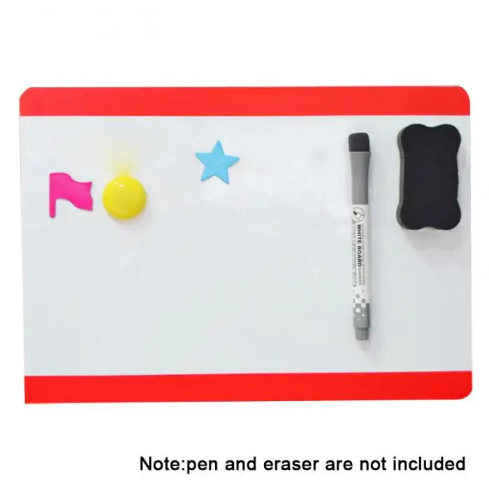 High Magnetic Board Whiteboard A4 21x30cm PVC Gift For Drawing Message Fridge Refrigerator UEJ