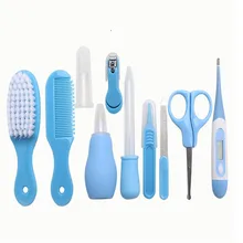 Набор для ухода за новорожденным, детский набор для ухода за ребенком, детские наборы, пилка для ногтей, ножницы, пинцет, термометр, щетка, расческа, чистящие наборы