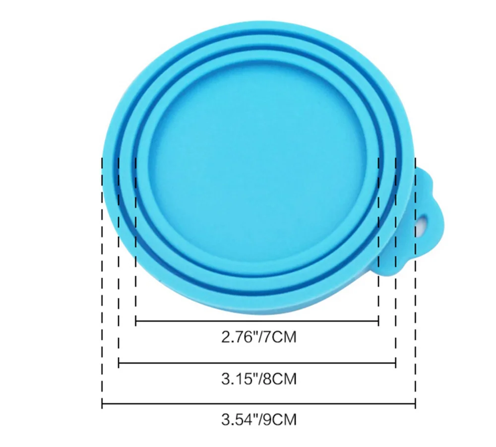 Sqinans силиконовая крышка для банок многоразовая печать крышка для собаки кошки хранение еды воды Кормление Крышки Чаши переносные товары для домашних животных