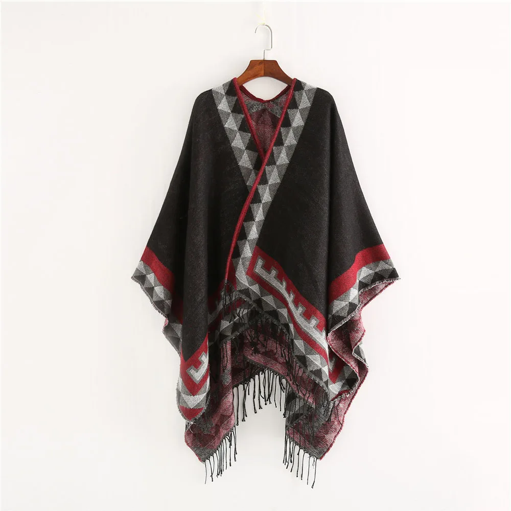Best Price naB1N FS Indian Style Fashion Geometric Tassel Pashmina Poncho And Capes Coat Women Scarfs Autumn Winter Warm Shawl Cachemire Scarves Best Price naB1N FS Indian Style Fashion Geometric Tassel Pashmina Poncho And Capes Coat Women Scarfs Autumn Winter Warm Shawl Cachemire Scarves