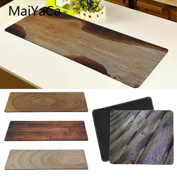 

MaiYaCa Unique Brown Wood Grain Durable Rubber Mouse Mat Pad Large Thicken Comfy Waterproof Gaming Rubber Mouse Pad