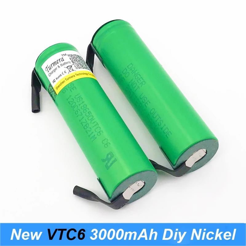 battery 18650 VTC6 3000mAh 30amps for screwdriver 18650 with strips soldered rechargeable batteries for electric cigarette a7 battery 18650 VTC6 3000mAh 30amps for screwdriver 18650 with strips soldered rechargeable batteries for electric cigarette a7