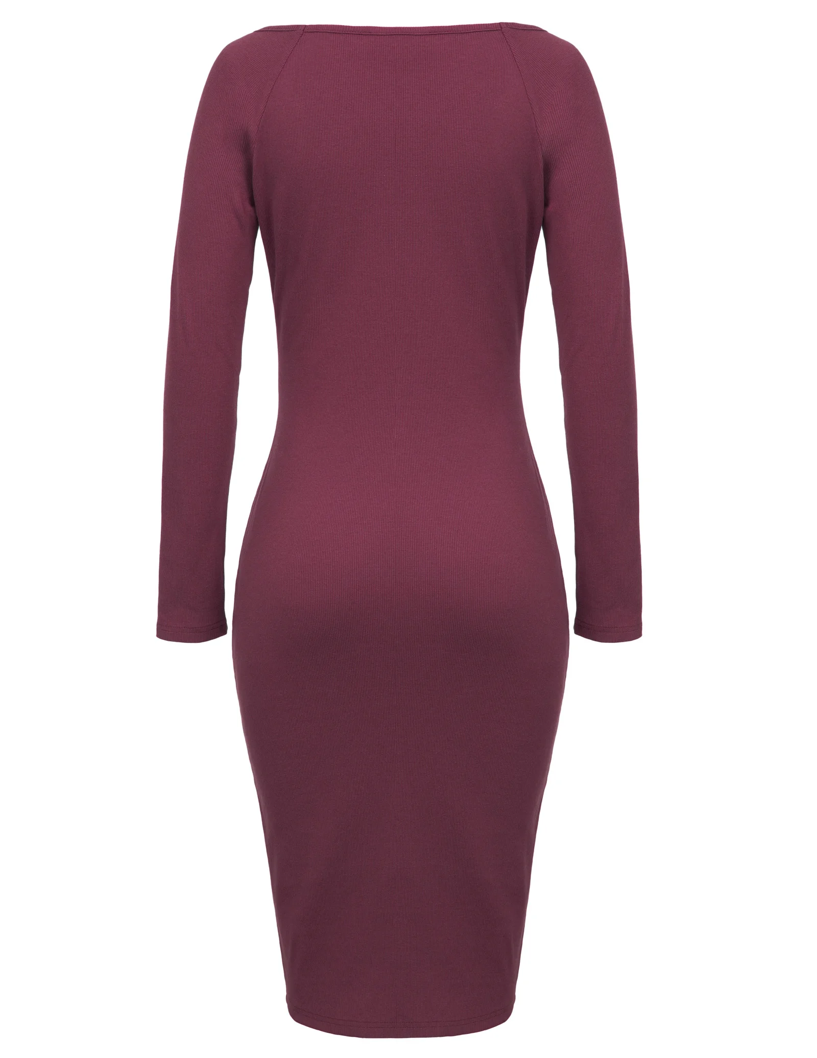 Kate Kasin Для женщин классический Slim Fit трикотажное платье с длинным рукавом