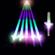 Выдвижной светильник-палка, новинка, блестящий меч, игрушка, четыре регулируемой длины, для дня рождения, вечеринки, шоу и другие принадлежности для фанатов