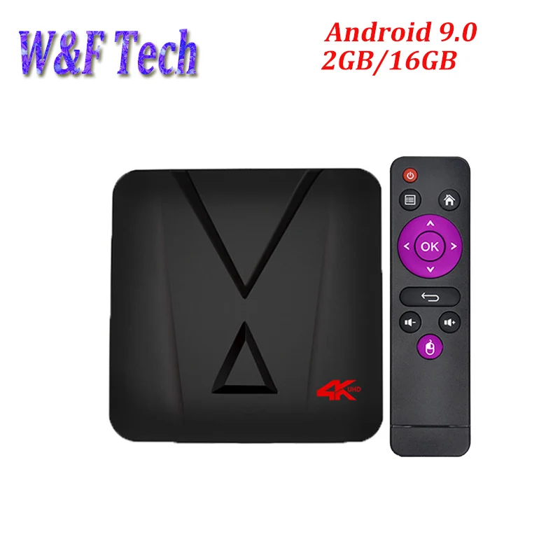 MX1 Мини Android 9,0 ТВ BOX 2 Гб 16 GB Rockchip RK3328 4 ядра 4 k Set top box 2,4G WI-FI USB3.0 H.265 HD медиаплеер