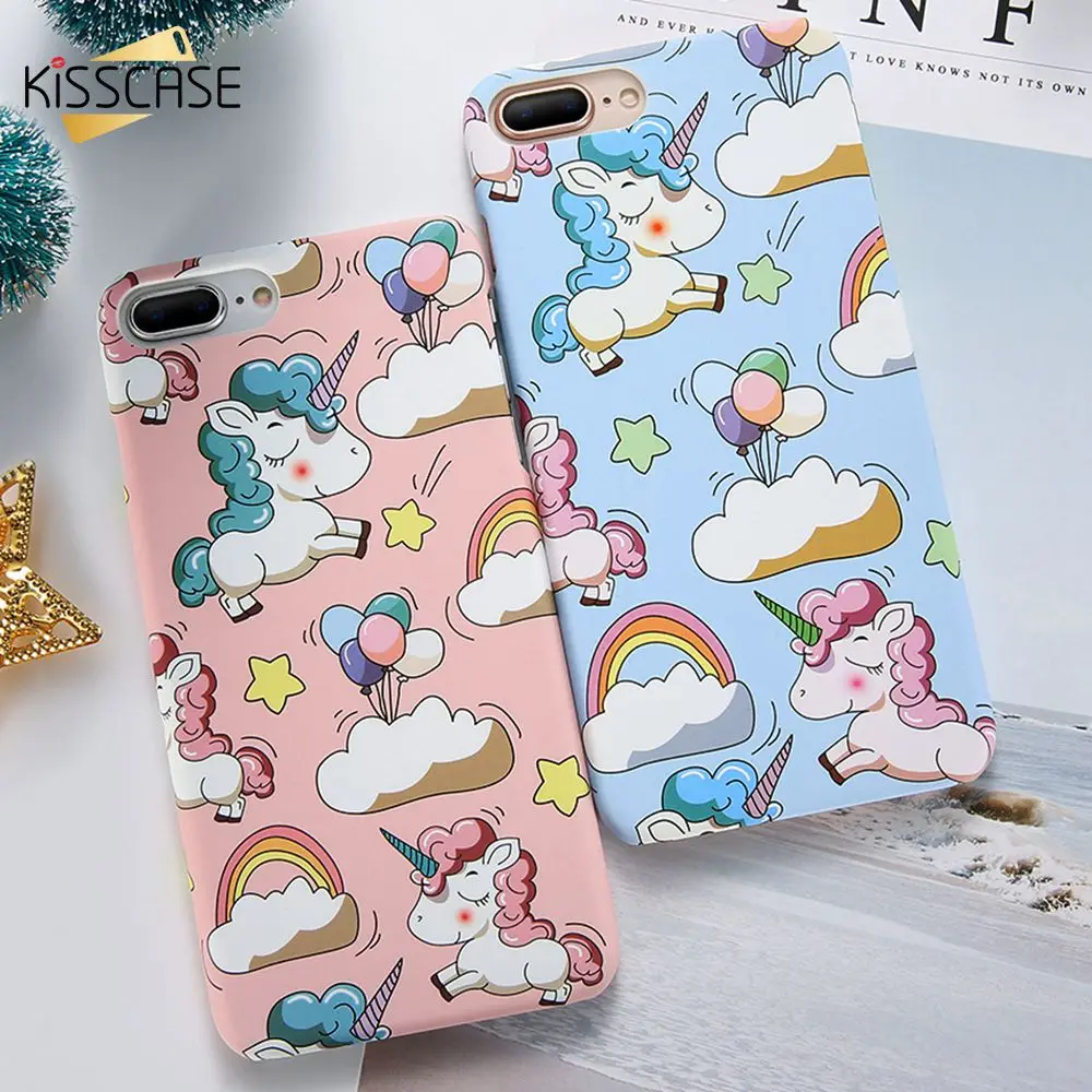 KISSCASE Cute Unicorn Pattern Case For iPhone X XR XS MAX 7 8 6 6S Plus Ultra-thin Hard PC 5 5S SE Cover #5 |