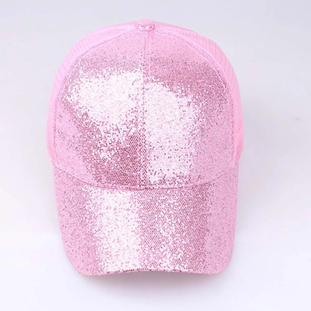 Новинка 2019 Женская бейсбольная кепка для девушек модная бейсболка с блестящими